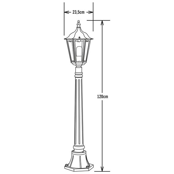 KONSTSMIDE Floor Light Firenze Matte Black