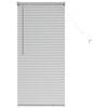 vidaXL Window Blind with Curtains Manual Silver Aluminium