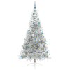 vidaXL Artificial Pre-lit Christmas Tree Silver 240 cm PET