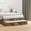 vidaXL Bed Drawers Smoked Oak 120 x 36.5 x 16.5 cm Engineered Wood