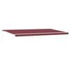 vidaXL Manual Retractable Awning Burgundy 600x300 cm