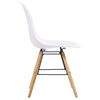 vidaXL Dining Chairs 6 pcs White Plastic