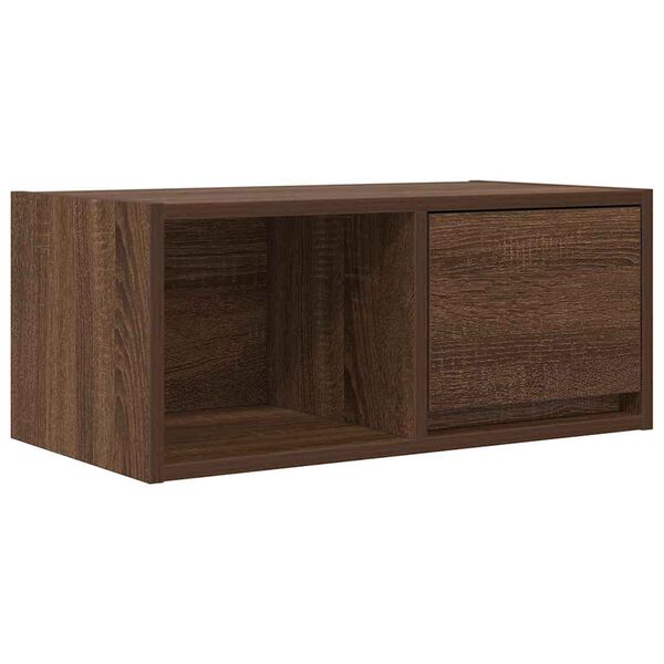 vidaXL TV Cabinet Brown Oak 60x31x25.5 cm Engineered Wood
