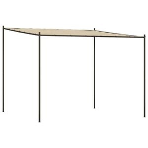 vidaXL Gazebo Beige 3x3 m 180 g/m&sup2; Fabric and Steel