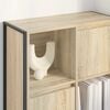 vidaXL Book Cabinet Sonoma 68 x 30 x 108.5 cm Engineered Wood