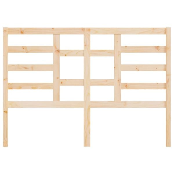 vidaXL Bed Headboard 156x4x104 cm Solid Wood Pine
