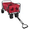 vidaXL Folding Hand Trolley Red 89 x 63 x 96 cm Steel and Oxford Cloth