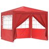 vidaXL Party Tent Red 250 x 250 x 240 cm PE and Steel