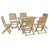 vidaXL 7 Piece Garden Dining Set Solid Wood Acacia