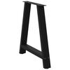 vidaXL Dining Table Legs A-Shaped 2 pcs Black&nbsp;70x(72-73) cm Steel