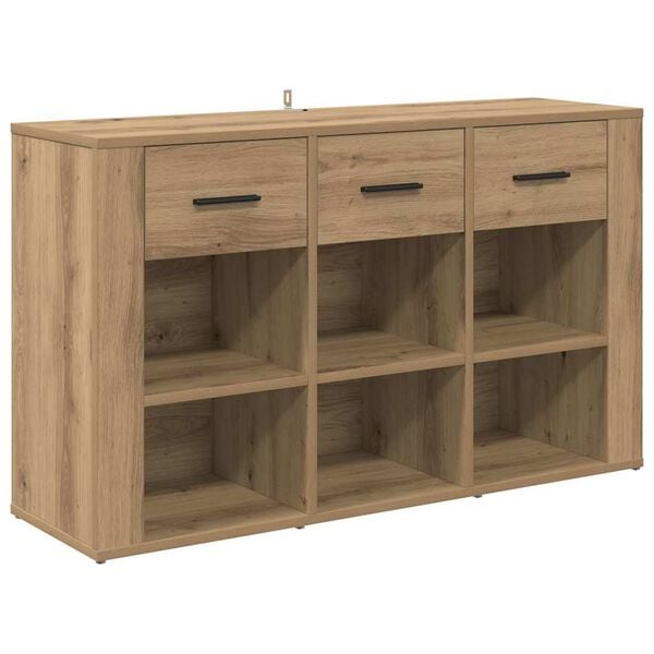 vidaXL Sideboard Artisan Oak 100 x 30 x 59.5 cm Engineered Wood