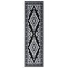 vidaXL Runner Rug BCF Black 100x400 cm
