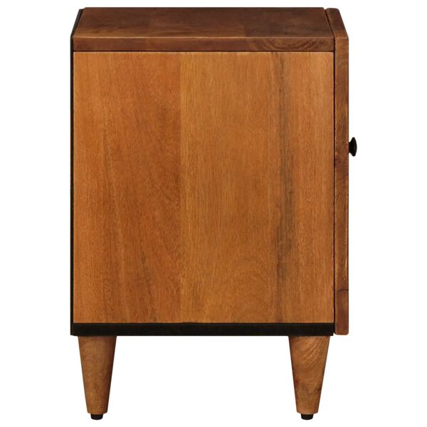 vidaXL Bedside Cabinet 2 pcs Brown 40 x 33 x 46 cm Solid Mango Wood
