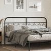 vidaXL Metal Replace Headboard Black 160 cm
