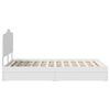 vidaXL Storage Bed with Headboard White 135 x 190 cm Engineered Wood