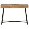 vidaXL Dressing Table 105x35x75 cm Solid Rough Mango Wood and Iron