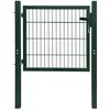 vidaXL 2D Fence Gate (Single) Green 100x80 cm