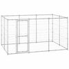 vidaXL Outdoor Dog Kennel Galvanised Steel 7,26 m&sup2;