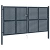 vidaXL Fence Gate Anthracite 306x250 cm Steel