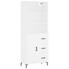 vidaXL Highboard White 69.5x34x180 cm Engineered Wood