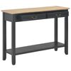 vidaXL Console Table Black 110x35x80 cm Wood