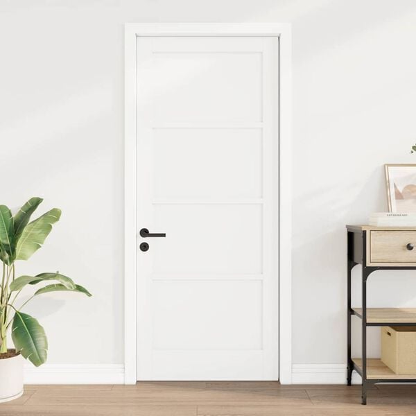 vidaXL Interior Door ORKDAL White 83 x 202 cm Plywood