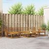 vidaXL Outdoor Sofa Set 7 pcs Natural Solid Acacia Wood