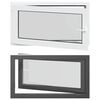 vidaXL Tilt & Turn Basement Window RISOR 110 x 50 cm PVC and Glass