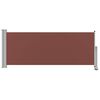 vidaXL Patio Retractable Side Awning 100x300 cm Brown