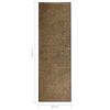 vidaXL Doormat Washable Brown 60x180 cm