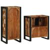 vidaXL Bathroom Furniture Set with Shelf 2 pcs Solid reclaimed wood