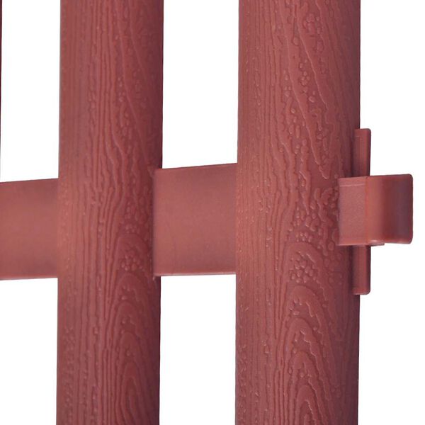 vidaXL 17 pcs Lawn Dividers 10 m Brown