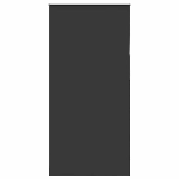 vidaXL Roller Blind Blackout Black 90x230 cm Fabric Width 85.7 cm Polyester