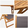 vidaXL Garden Dining Set Folding 7 pcs Anthracite Solid acacia wood