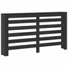 vidaXL Radiator Cover Black Oak 149 x 20 x 82 cm Engineered Wood