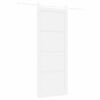 vidaXL Sliding Door ORKDAL White 93 x 232 cm Solid Pine Wood