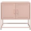 vidaXL TV Cabinet Pink 68.5x39x60.5 cm Steel