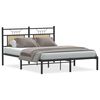 vidaXL Bed Frame without Mattress Sonoma Oak 150x200 cm Engineered Wood
