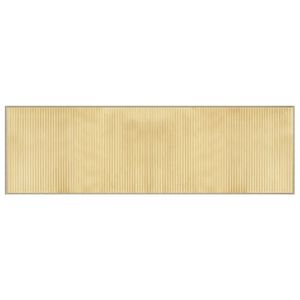 vidaXL Rug Rectangular Light Natural 60x200 cm Bamboo