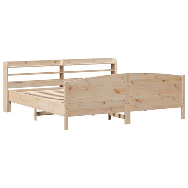 vidaXL Bed Frame without Mattress 200x200 cm Solid Wood Pine