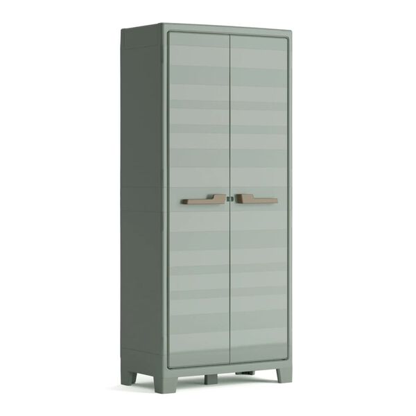 Keter Outdoor Storage Cabinet with Shelves Planet Jade Grey