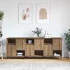 vidaXL Sideboards 3 pcs Artisan oak 180 x 35 x 70 cm Engineered wood