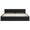 vidaXL Bed Frame with Headboard Black Oak 200 x 200 cm Engineered Wood