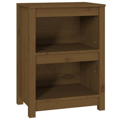 vidaXL Book Cabinet Honey Brown 50x35x68 cm Solid Wood Pine