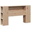 vidaXL Bookcase Bed without Mattress 120x190 cm Small Double Solid Wood Pine