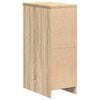 vidaXL Garage Storage Cabinet Sonoma Oak 30x51x85 cm Solid Wood Pine