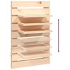 vidaXL Wall-mounted Bedside Shelves 2 pcs Solid Wood Pine