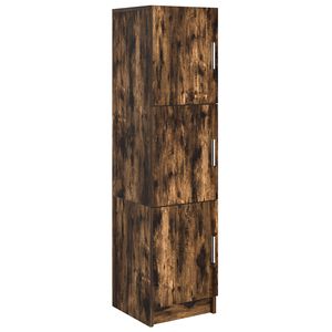 vidaXL Highboard Smoked Oak 31.5 x 32 x 122.5 cm