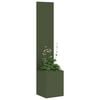 vidaXL Garden Privacy Screen Olive green 32 x 150 cm Cold-rolled steel