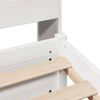 vidaXL Bookcase Bed without Mattress White 90x200cm Solid Wood Pine